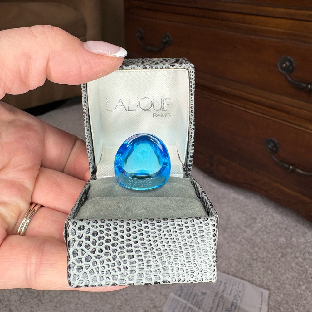 Lalique Azure Crystal Ring